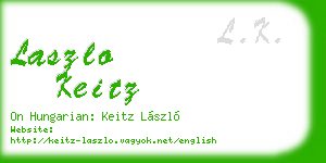 laszlo keitz business card